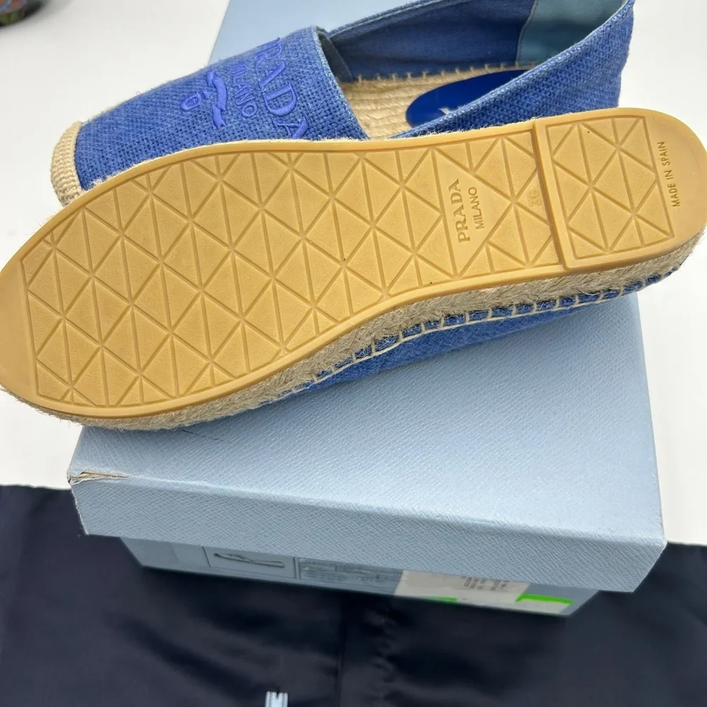 Women’s Prada espadrilles size 36 made in Italy